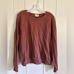 Long Sleeve Tee- Faded Rust color